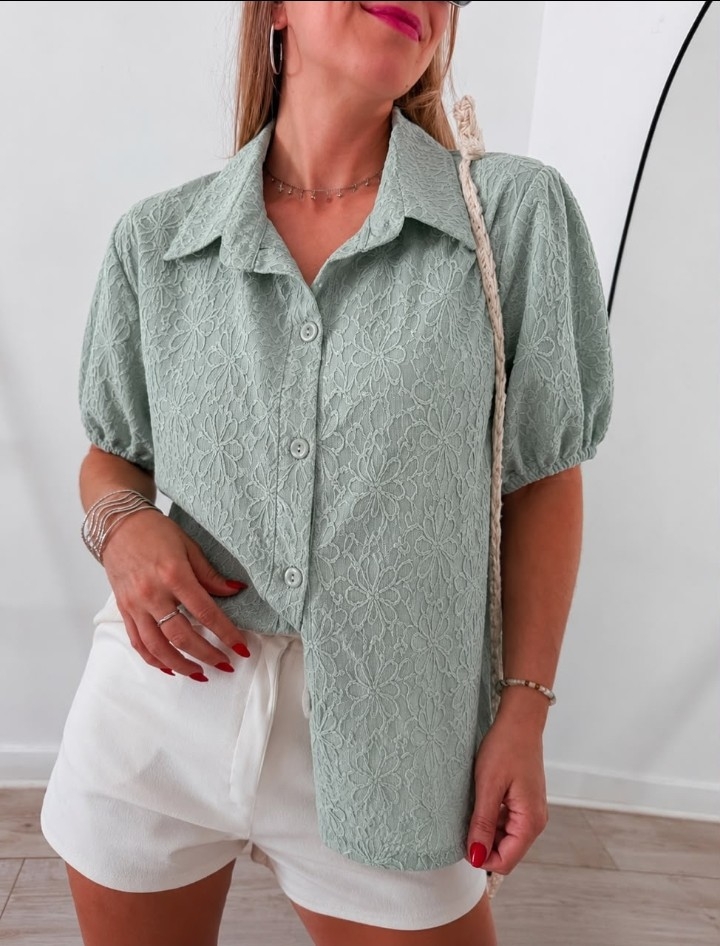 Camisa Hawai de Broderie - Imagen 4