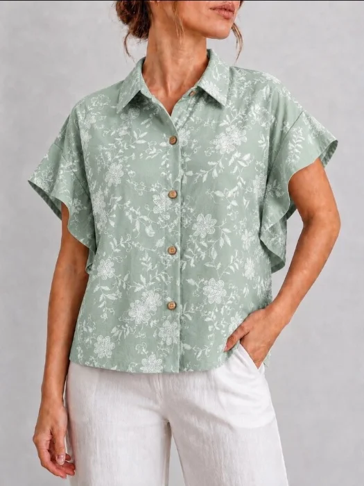 Camisa de Lino Cey Estampado