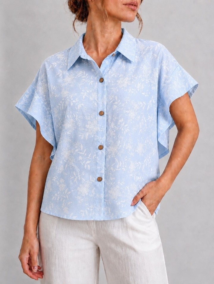 Camisa de Lino Cey Estampado - Imagen 5