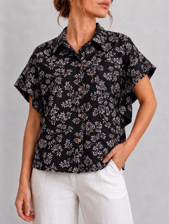 Camisa de Lino Cey Estampado - Imagen 6