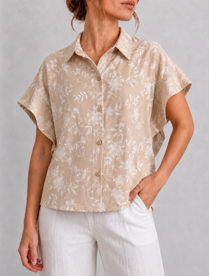 Camisa de Lino Cey Estampado - Imagen 7