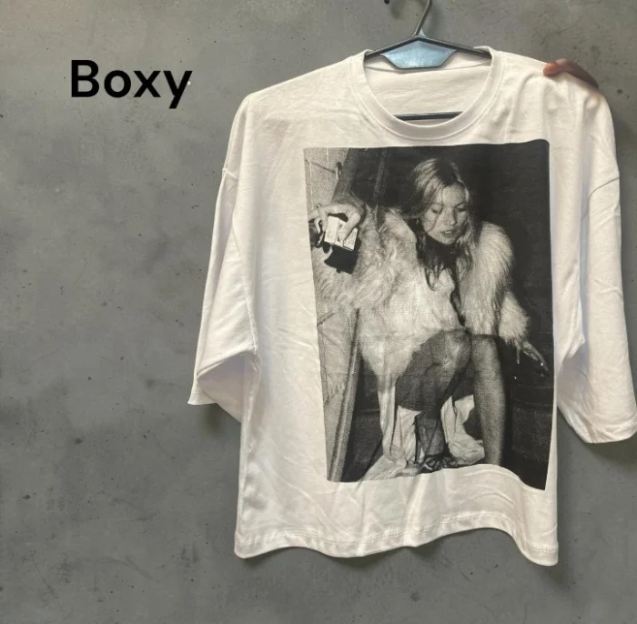 Remera Boxy Sepia