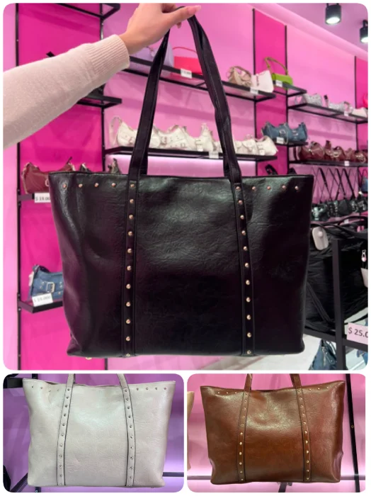 Cartera Grande Universitaria Cuero Pu