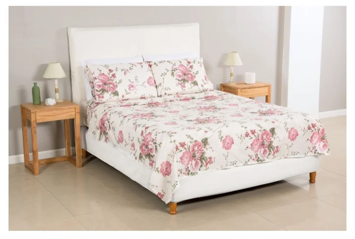 Sabanas Estampadas Blanco Paris 1 1/2 Plaza