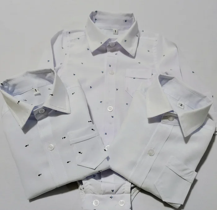 Body Camisa de Bebé Manga Larga Tela Poplin