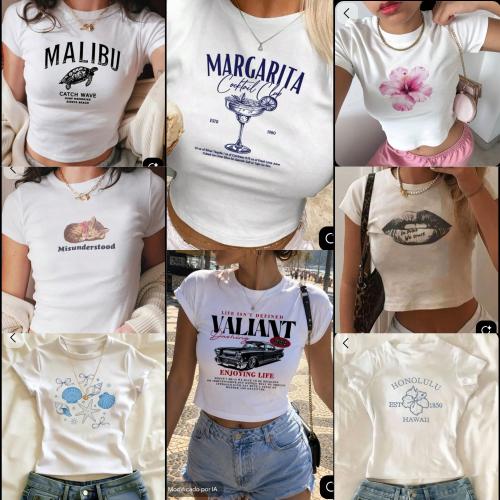 Baby Tee Algodon con Lycra