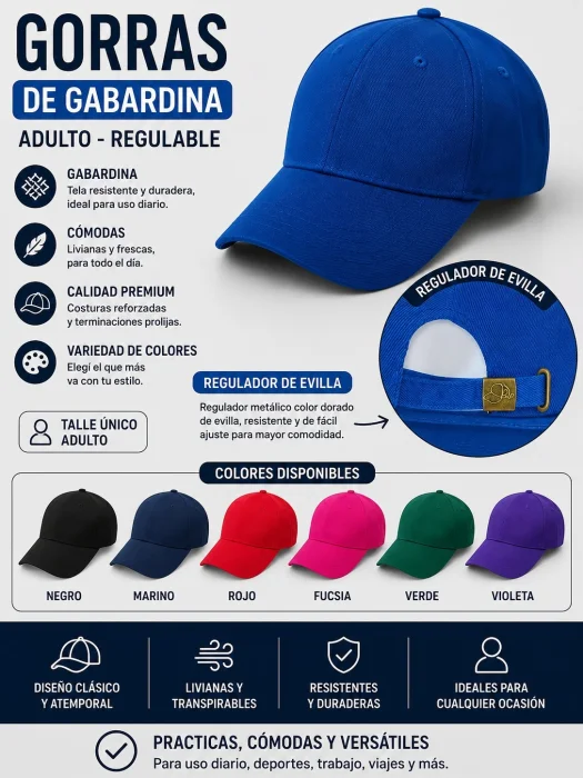 Gorras de Gabardina