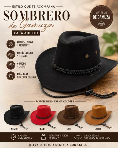 Sombrero Gamuza