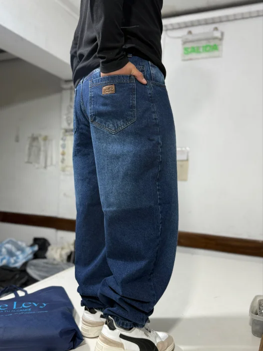 Jeans Baggy Ballon Azul Localizado