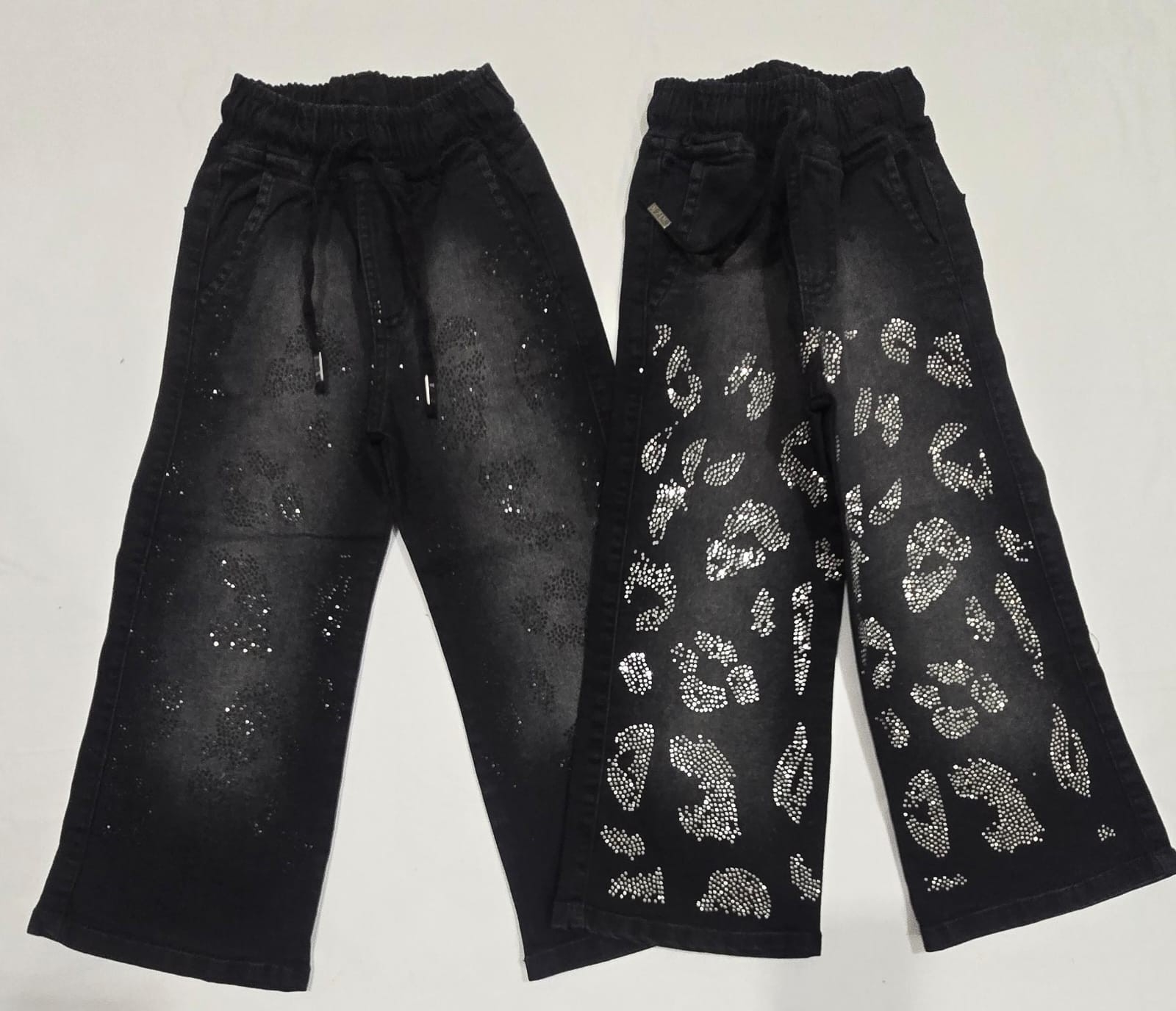 Wide Leg Strass Brillos - Imagen 2
