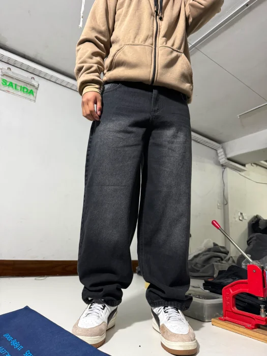 Jeans Baggy Ballon Topo Localizado