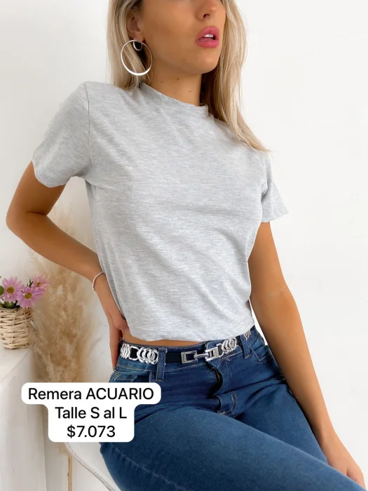 Remera Acuario Talle S a L