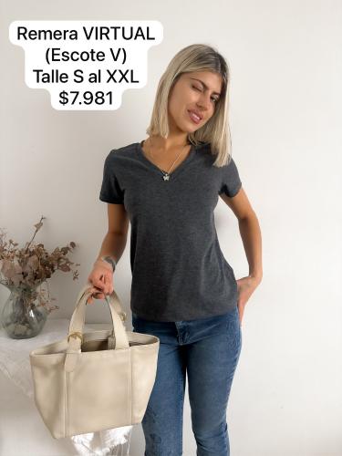 Remera Virtual (escote V)