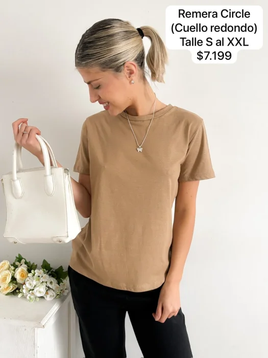 Remera Circle (cuello Redondo) Talle S a Xxl