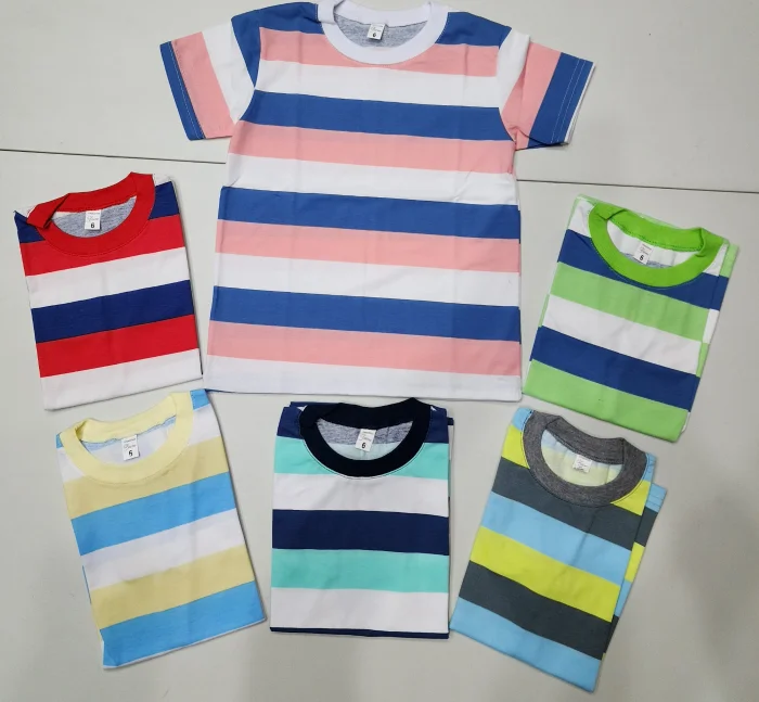 Remera Rayado de Algodón/peinado
