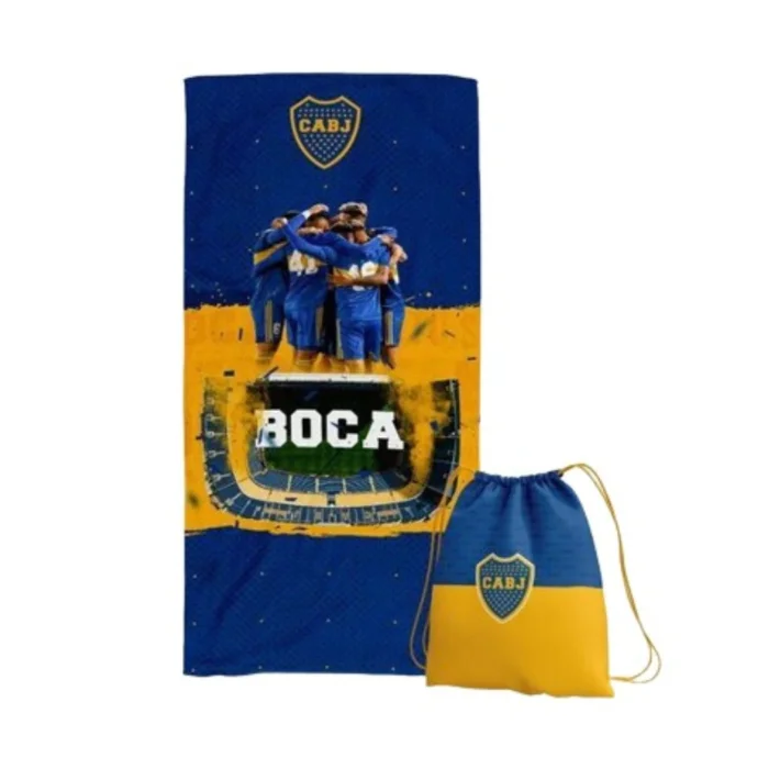 Toallon con Mochila Afa, River y Boca