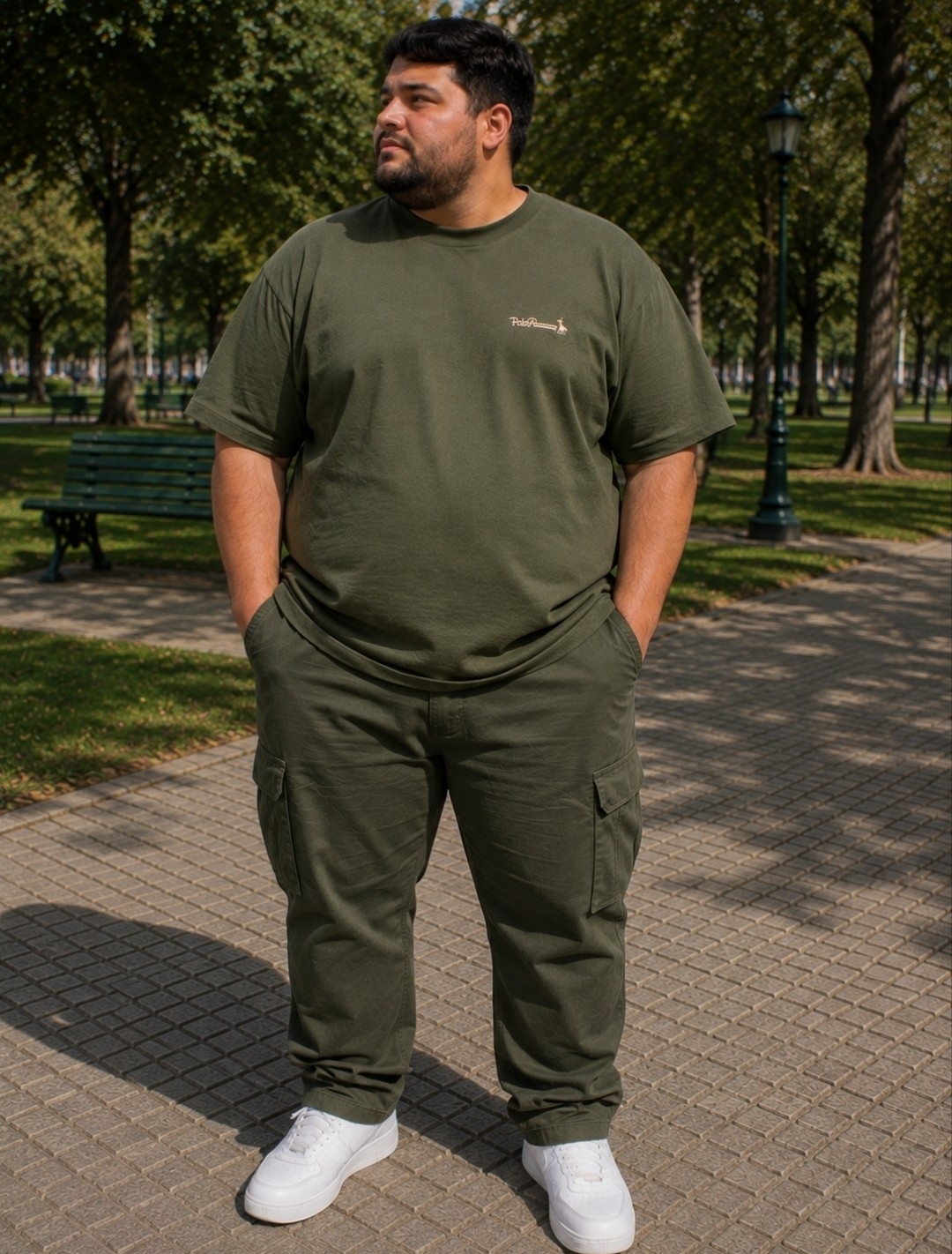 Pantalón Cargo Gabardina Importado Polo Premium Talles Especiales - Imagen 2