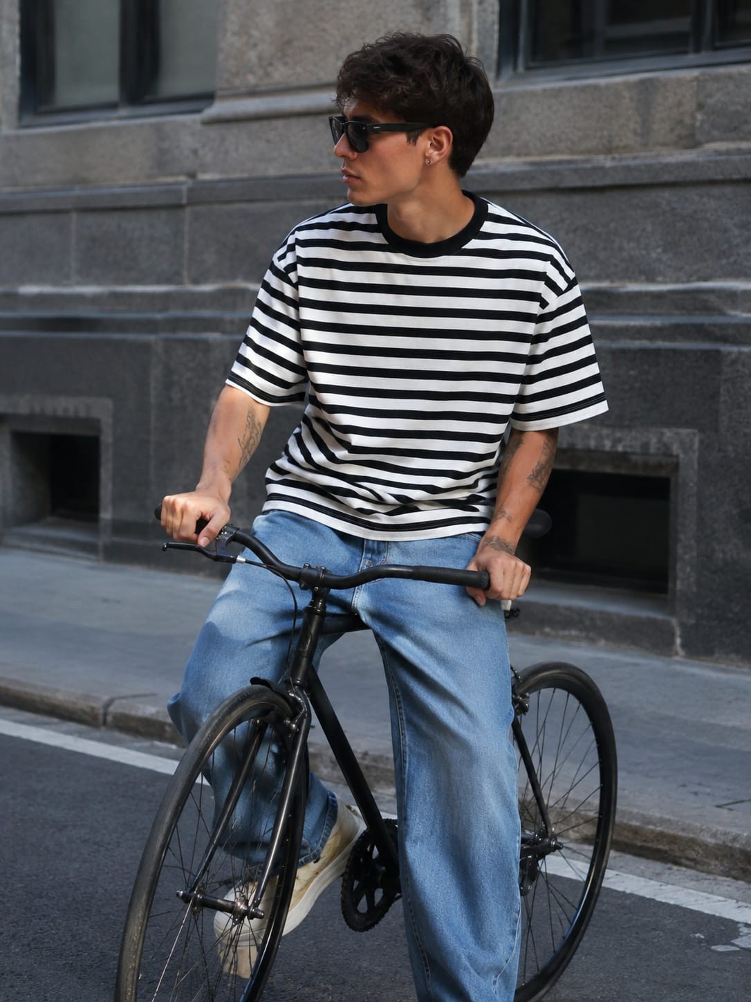 Remera Rayada Boxi Fit - Imagen 2