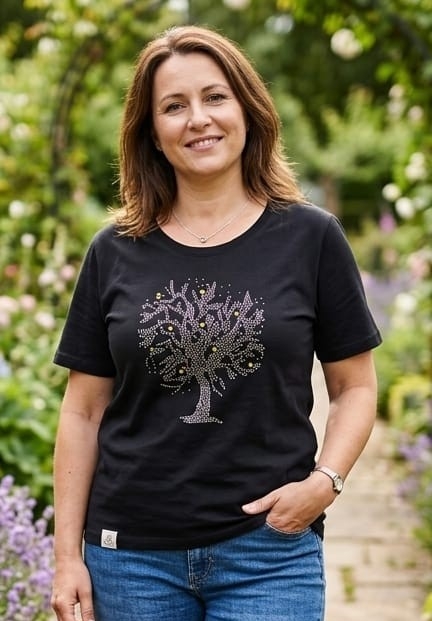Remeras Grandes Algodón con Stras - Imagen 3