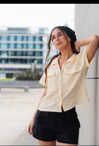 Camisa Yuli Talles S/ M/l Tela Kramula  por Pedido