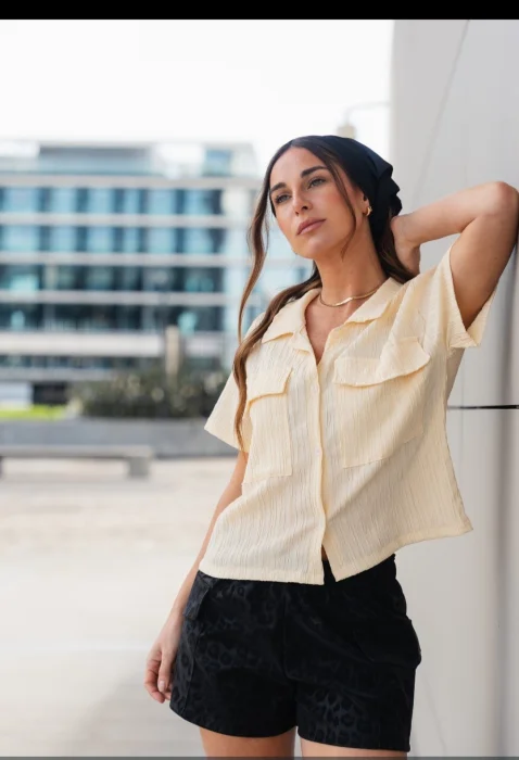 Camisa Yuli Talles S/ M/l Tela Kramula  por Pedido