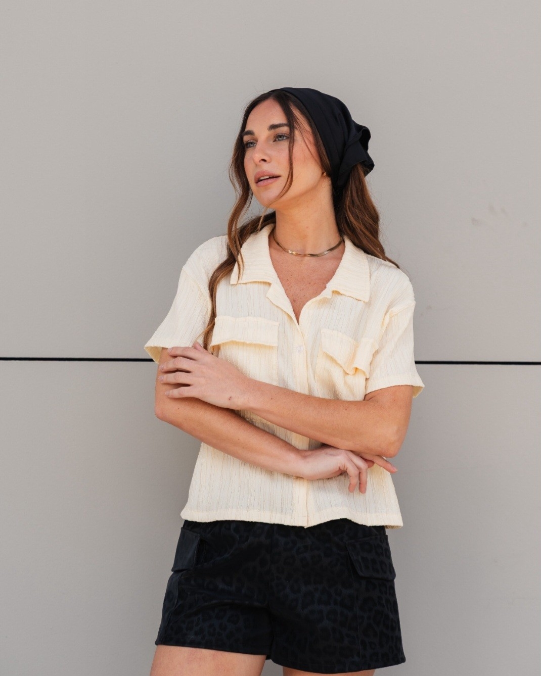 Camisa Yuli Talles S/ M/l Tela Kramula  por Pedido - Imagen 3