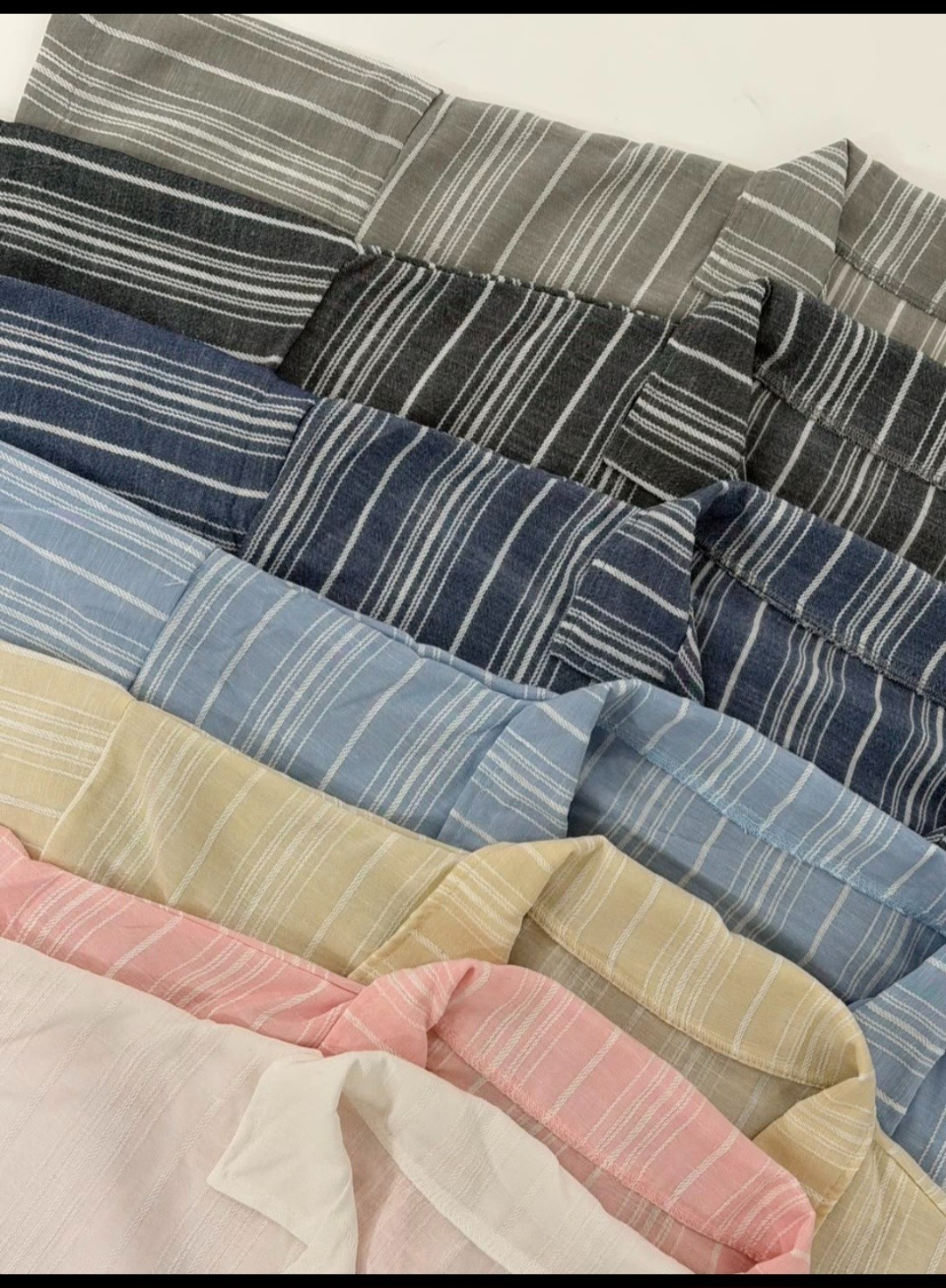 Camisa Dará Lino Rayadodel S M L  por Pedido - Imagen 4