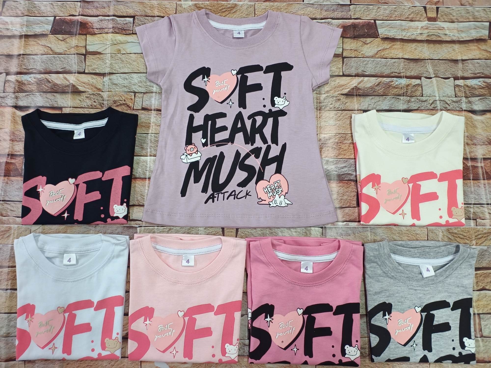 Remeras Algodón Peinado de Nenas - Imagen 3