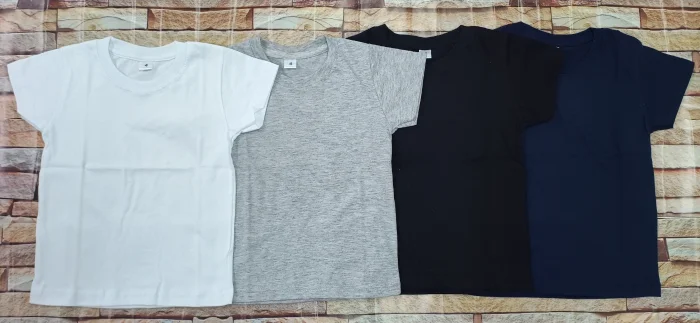 Remeras Lisos  Algodón Peinado de Nene