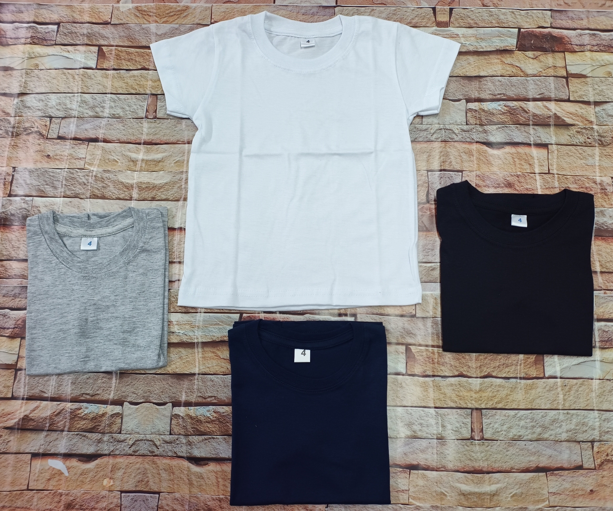Remeras Lisos  Algodón Peinado de Nene - Imagen 2