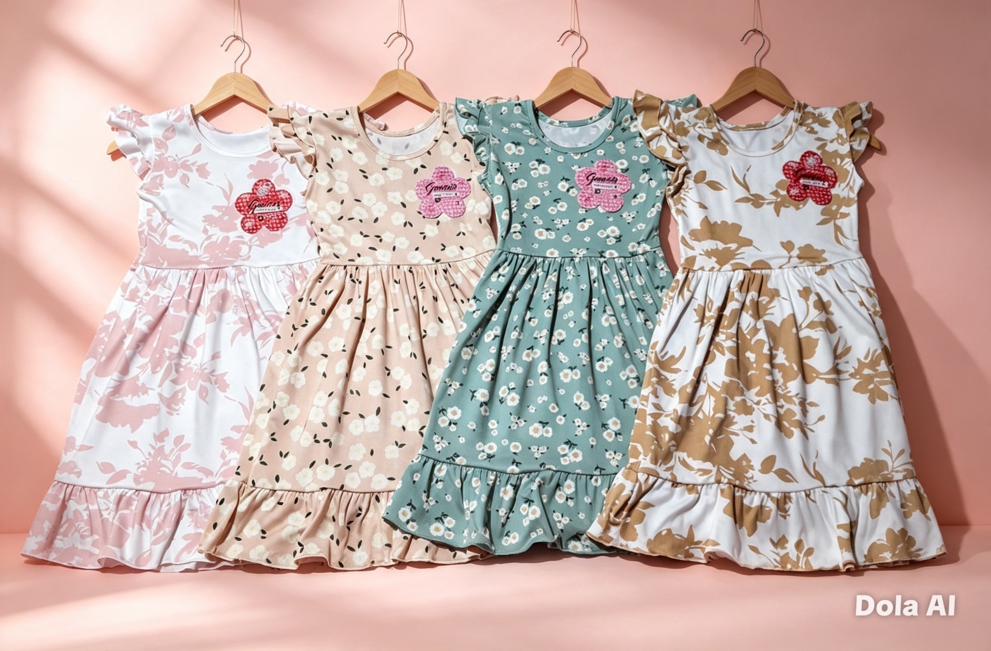 Vestidos de Niña de Modal Soft  Estampado - Imagen 3