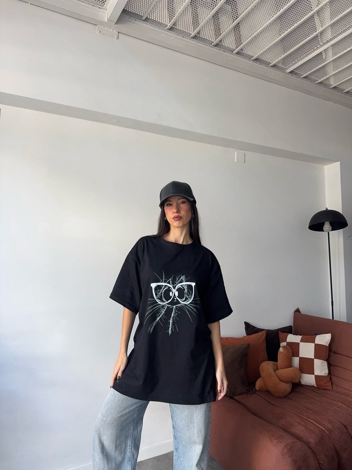 Remeron Gato con Lentes- Algodón Premium - Imagen 4