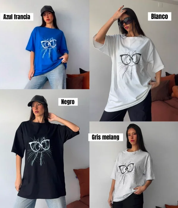 Remeron Gato con Lentes- Algodón Premium