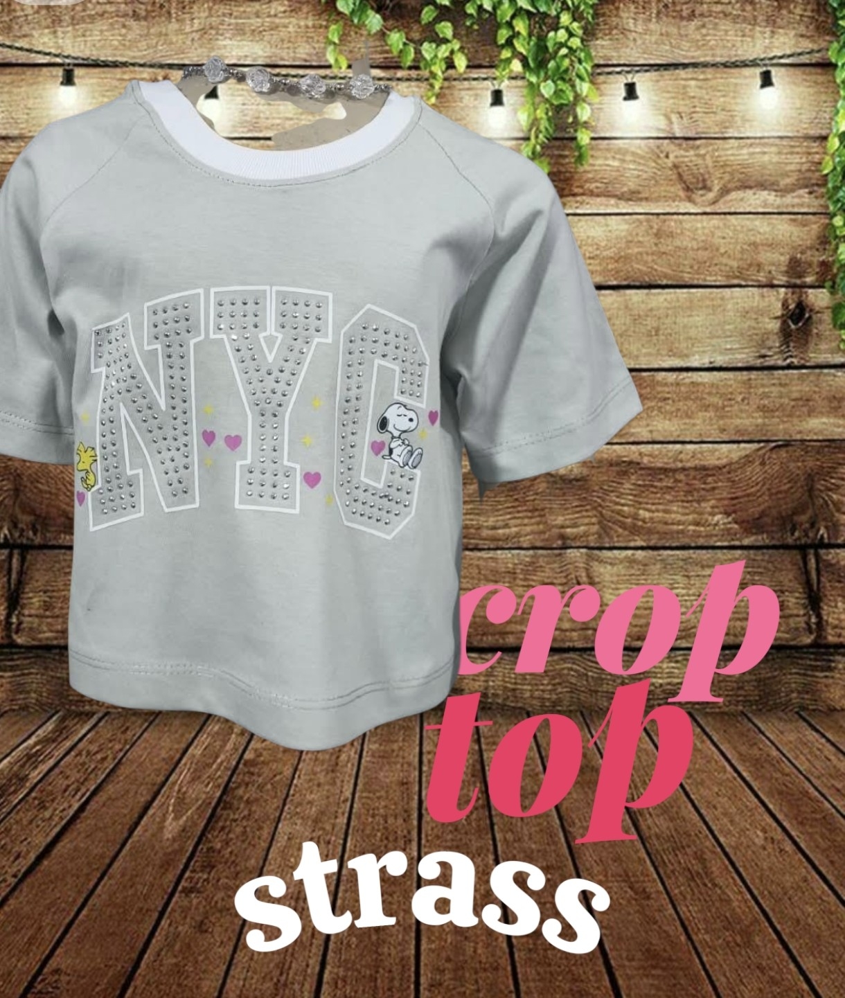 Crop Top Strass - Imagen 3