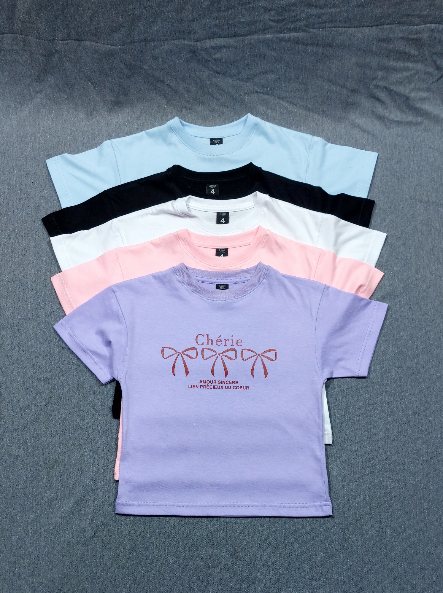 Remeras Manga Corta Nenas ( Jersey Algodón Peinado ) - Imagen 1
