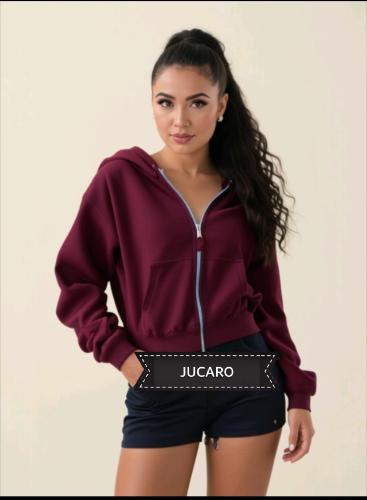 Campera Jersey con Pluhs
