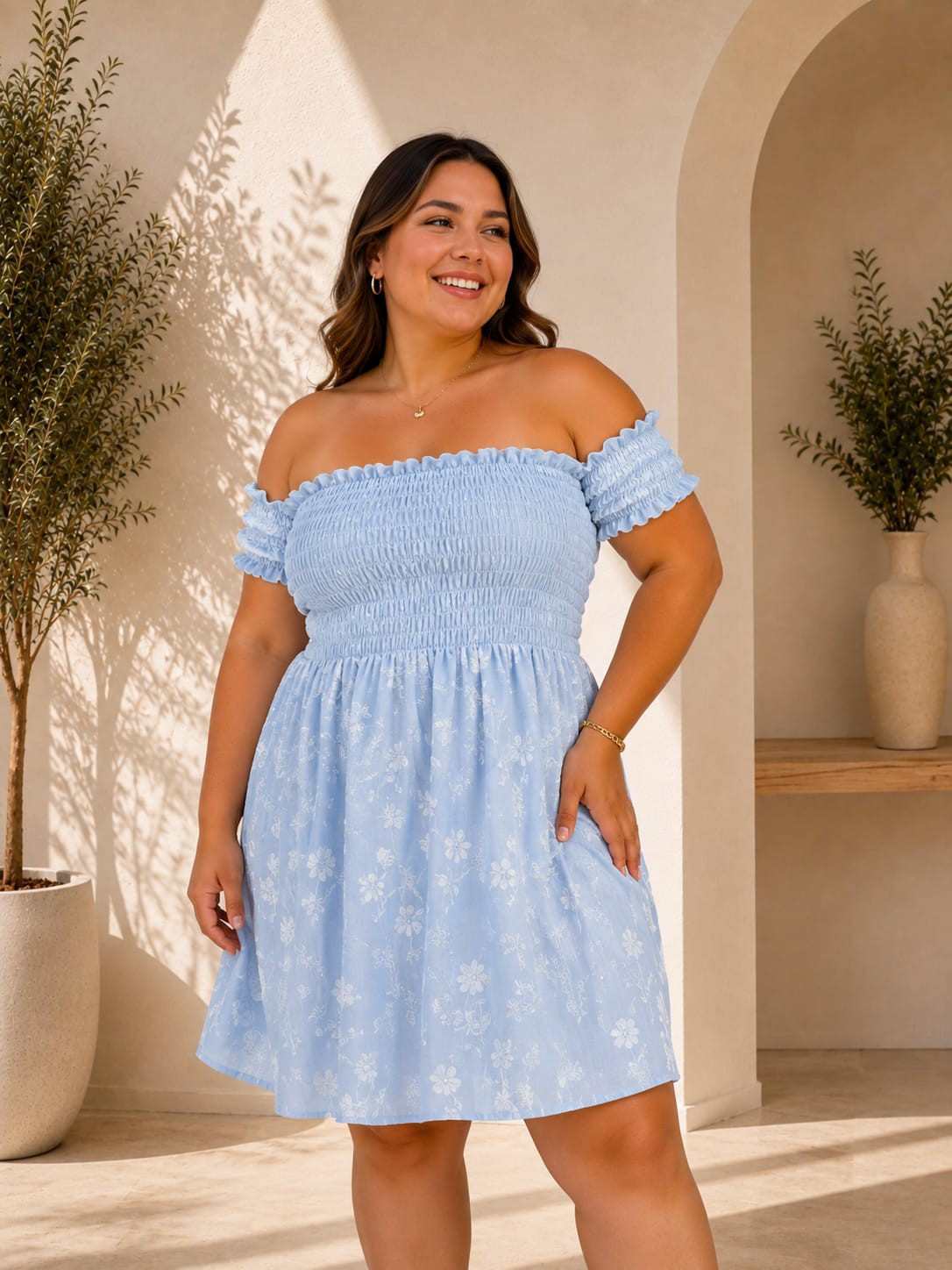 Vestido Adhara Corto Bordado - Imagen 2