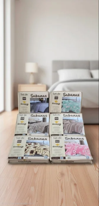 Juego de Sabanas Estampadas Marca Goldsun