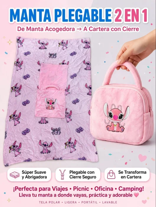 Mantitas con Diseños de Stitch