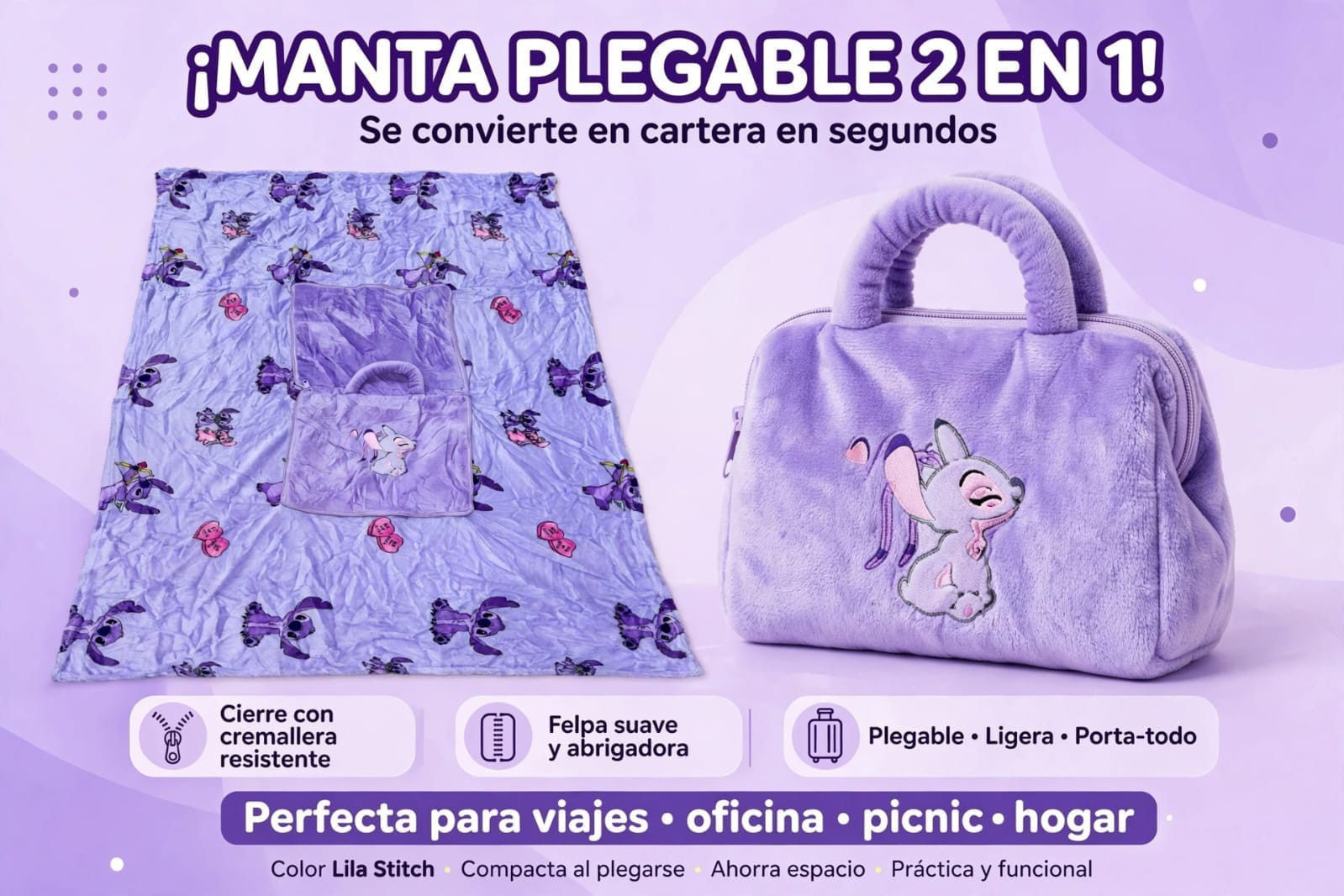 Mantitas con Diseños de Stitch - Imagen 3
