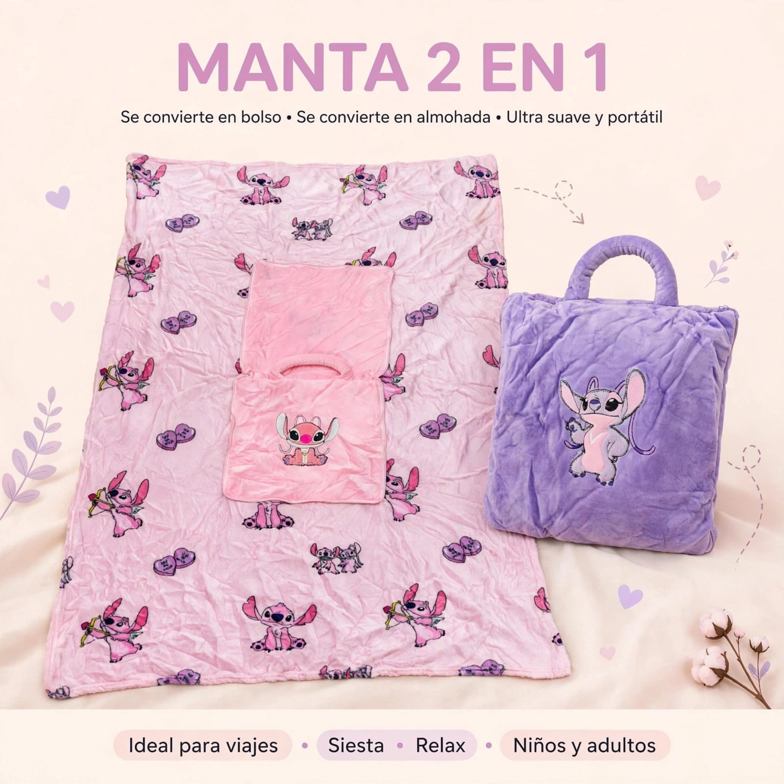 Mantitas con Diseños de Stitch - Imagen 4