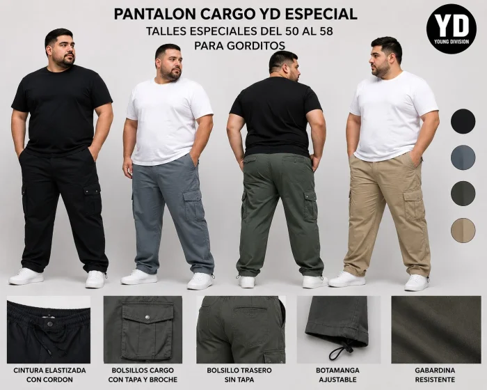 Pantalón Cargo Talles Especiales