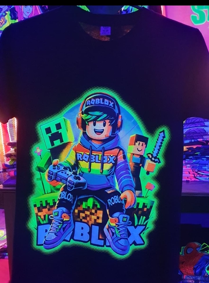 Roblox Manga Corta Brillan en la Oscuridad - Imagen 3