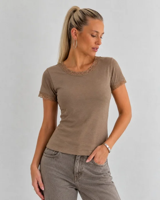Remera Melina (con Detalle Puntilla)