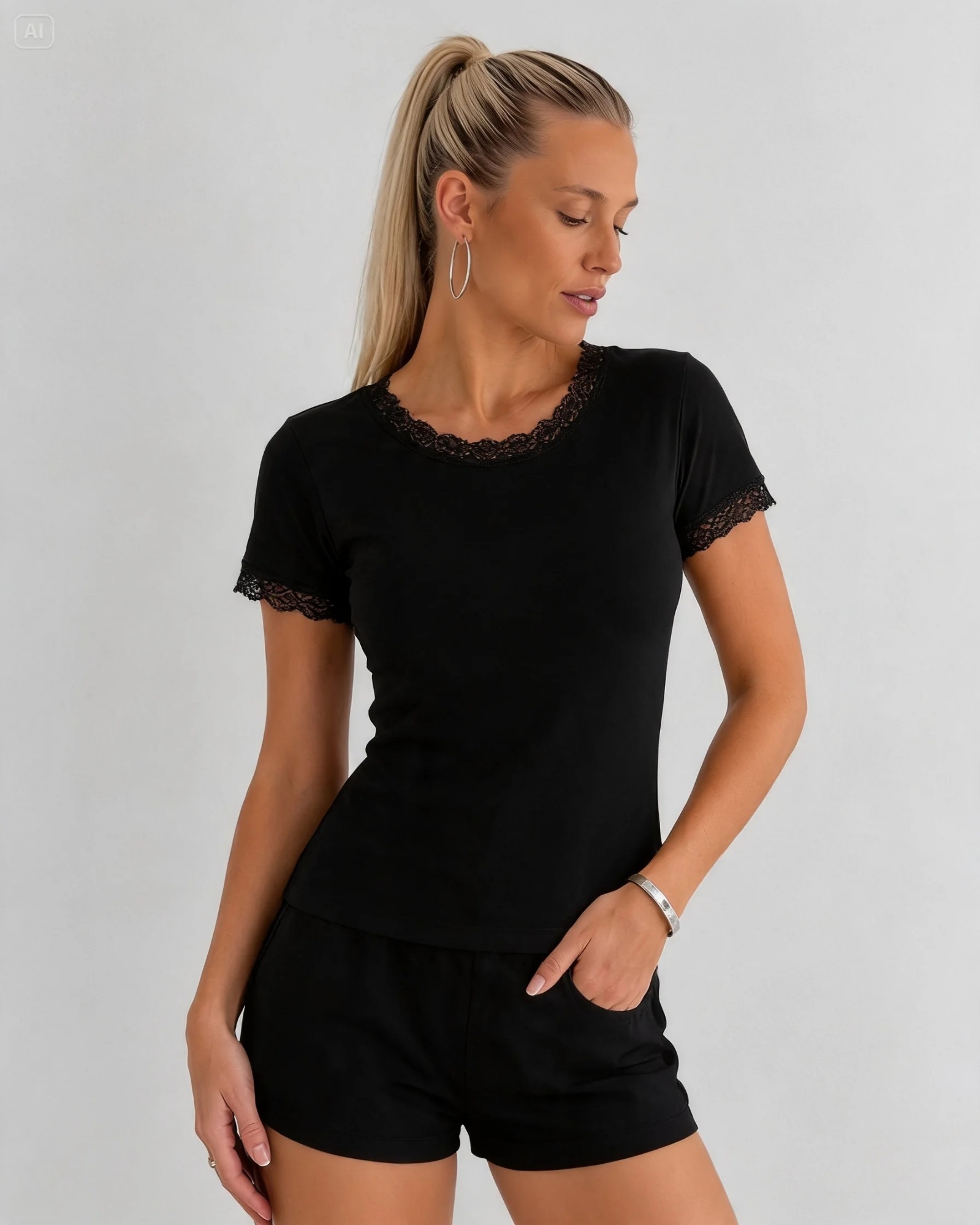 Remera Melina (con Detalle Puntilla) - Imagen 3