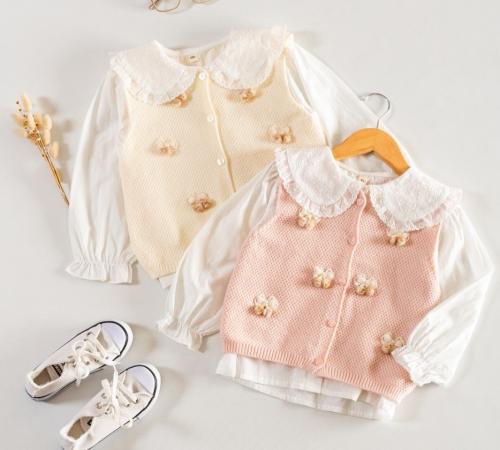 Conjunto  Chaleco +camisa Beba Importadas  1a5