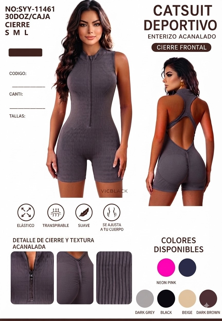 Catsuit  Premuin con Cierre  y  Escote Espalda - Imagen 2