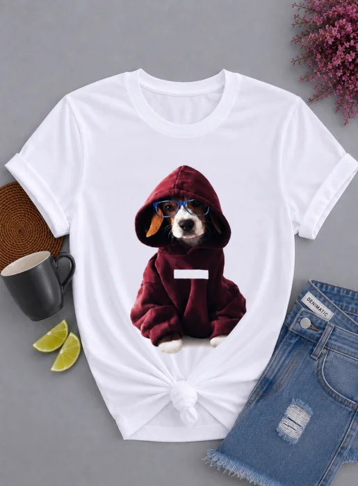Remera Perrito Mujer