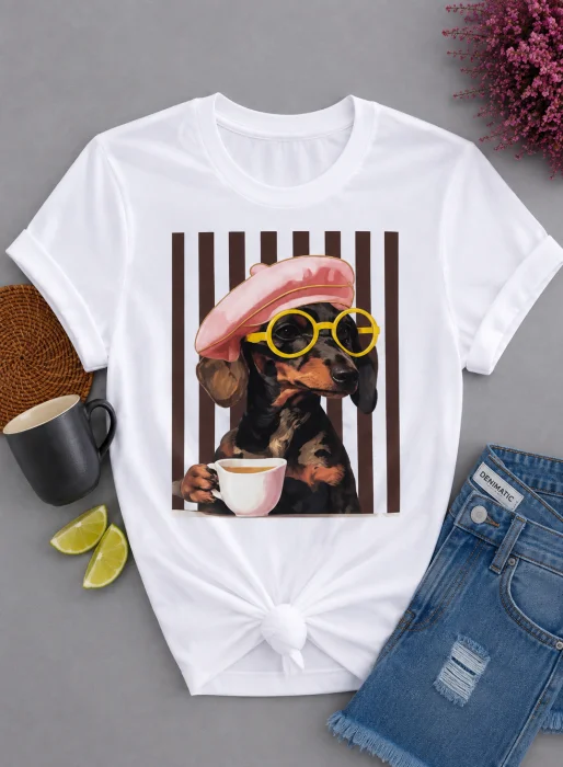 Remera Rayada Perro