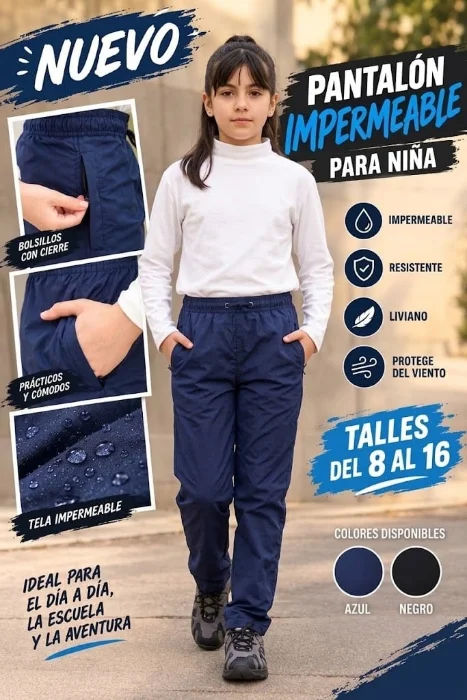 Pantalón Rompeviento Impermeable